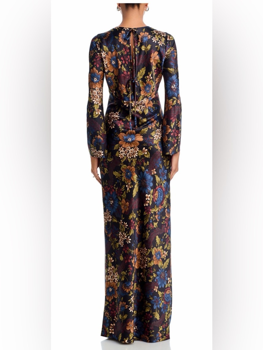 Veronica Beard Floral Gemma Maxi Dress in Black Multi - Picture 4 of 9